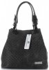 Kožené kabelka shopper bag Vittoria Gotti grafitová V80047